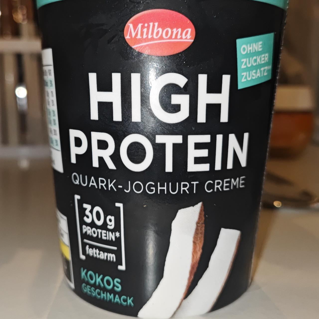 Képek - High protein quark-joghurt creme kokos Milbona