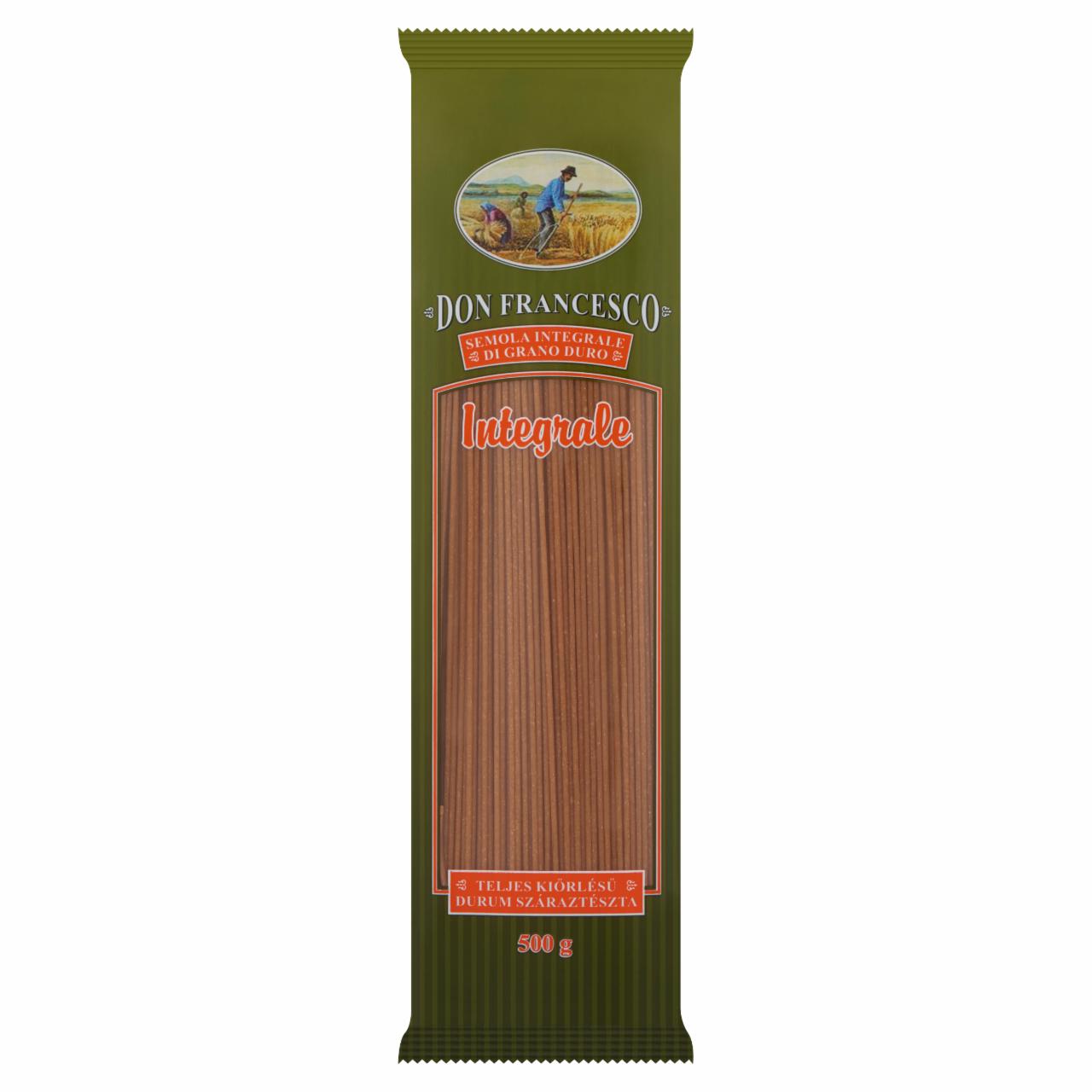 Képek - Don Francesco Integrale spagetti teljes kiőrlésű durum száraztészta 500 g